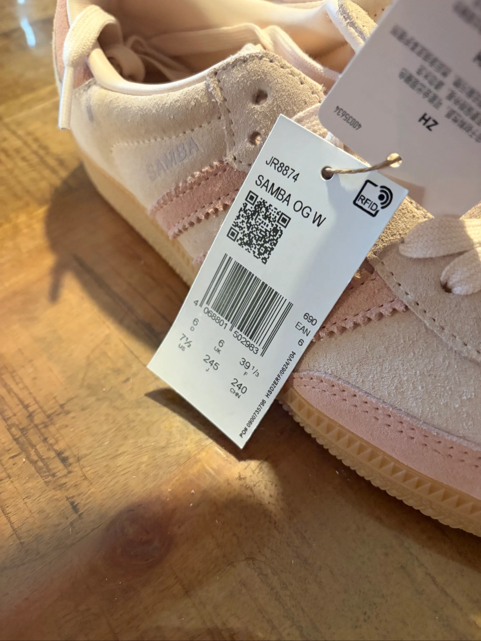 Adidas samba OG quartz mauve taille 39 1/3 – photo 2